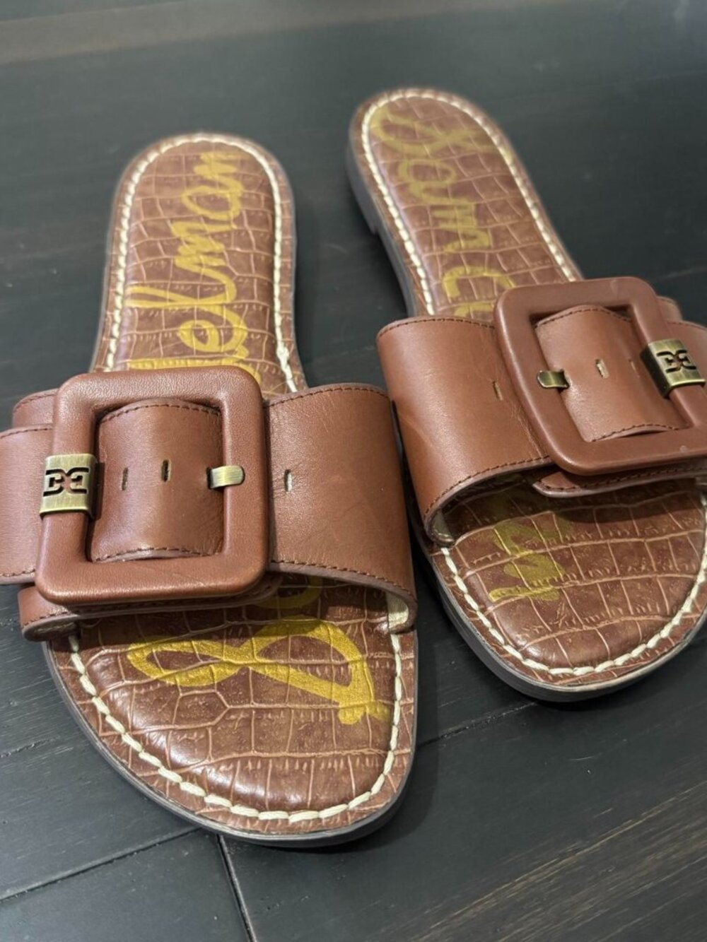 Sam Edelman Women's Brown and Tan Sandals
